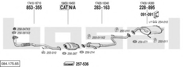 BOSAL 084.175.65 Exhaust System